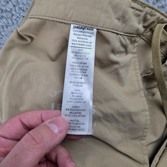 Patagonia Quandary Pants Mens 40 (40x30) Tan Activewear Hiking Sports - Picture 8 of 12